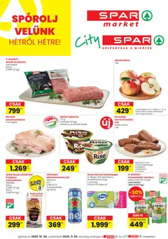 Előnézet Spar Market Akciós újság érvényes 2025.10.30.-tól