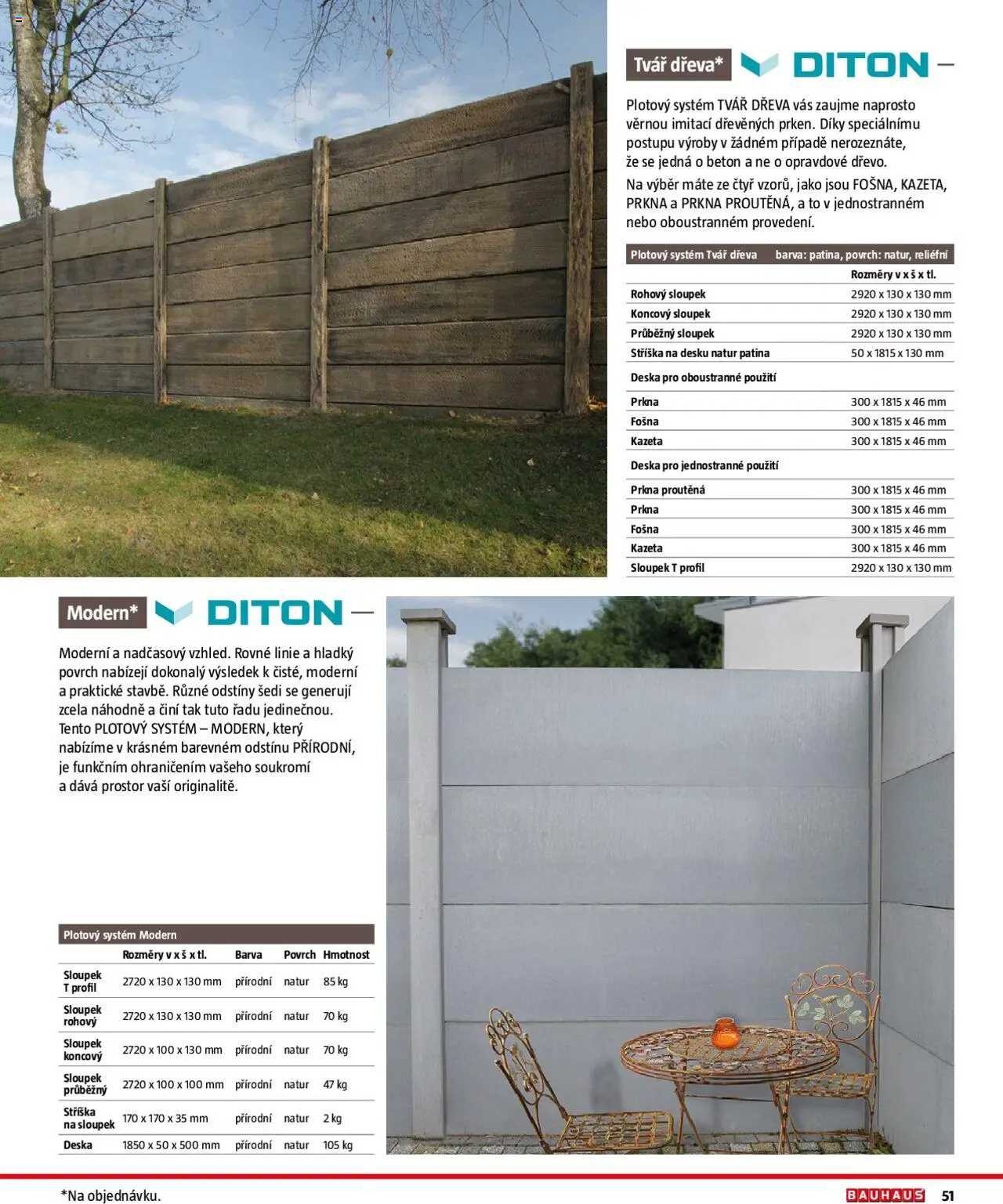 Bauhaus katalog Ploty a zahradní domky - strana 51- platný od 01.04.2025
