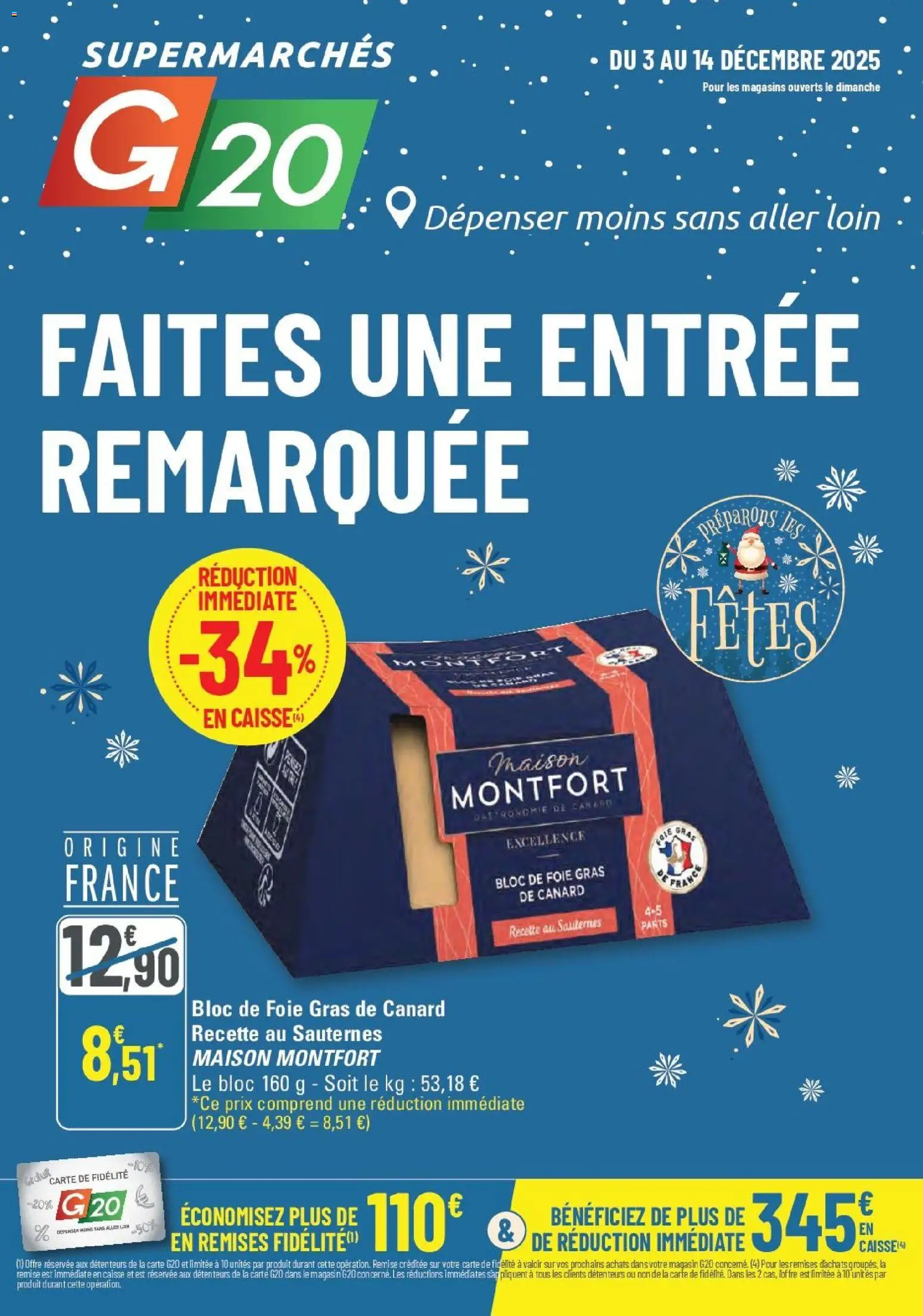 G20 Supermarchés catalogue - page 1 - valable à partir du 03/12/2025
