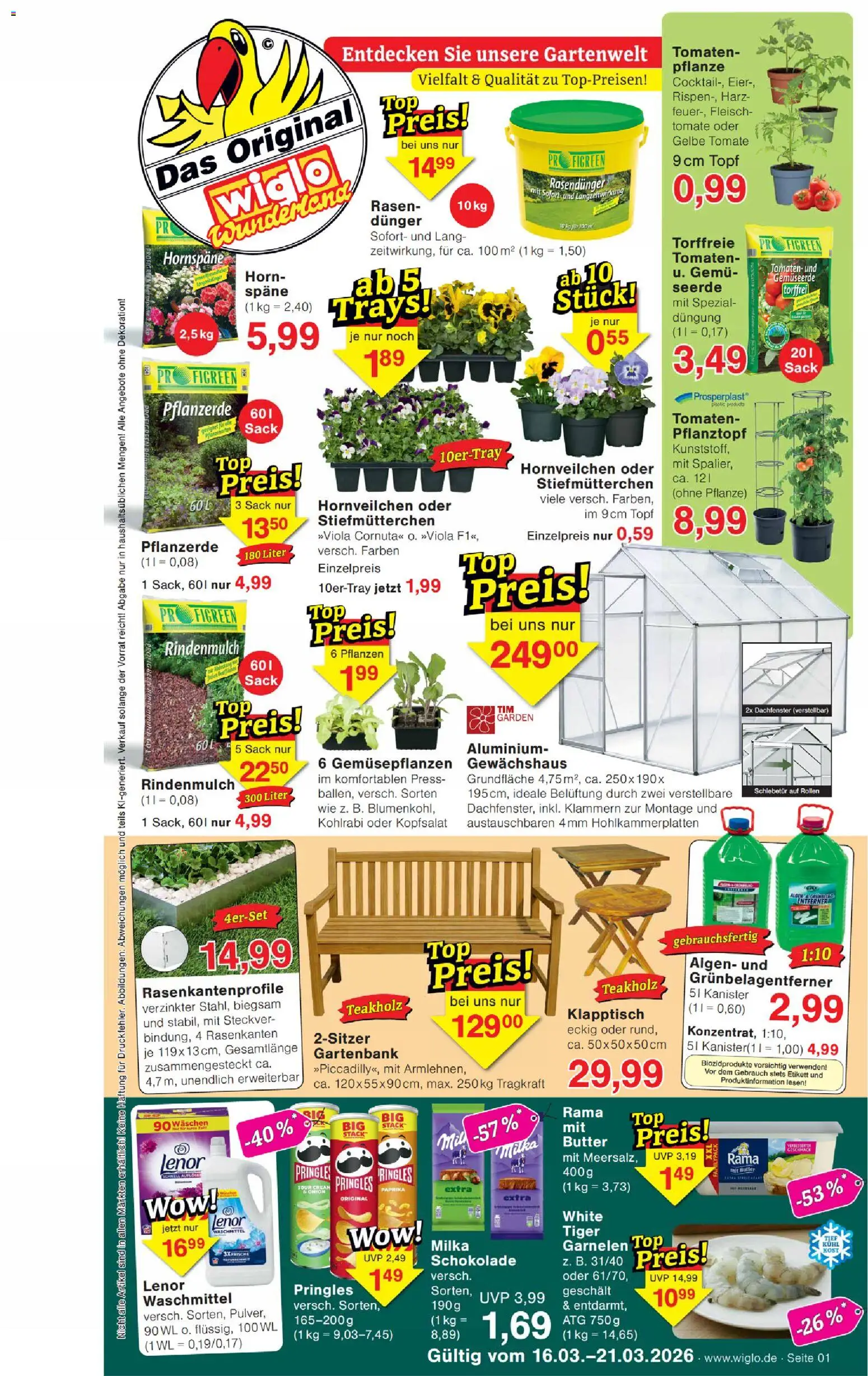 Wiglo Wunderland Prospekt 	 - Seite 1 - gültig ab 16.03.2026