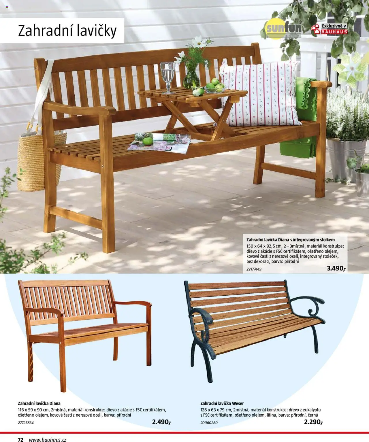 Bauhaus katalog Zahradní nábytek - strana 72- platný od 01.04.2025