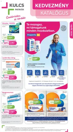 Előnézet Kulcs Patika akciós újság érvényes 2026.04.01.-tól