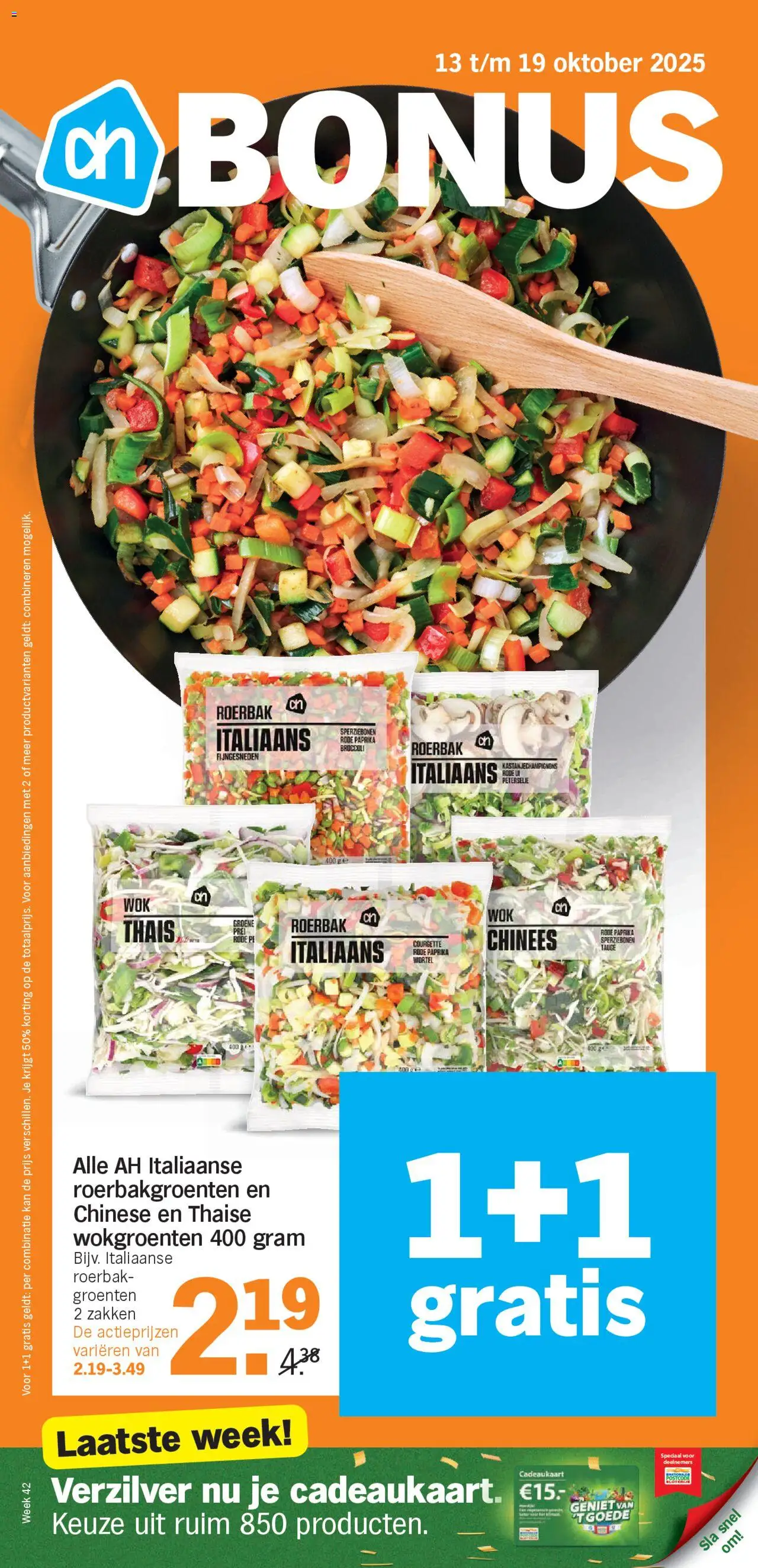 Albert Heijn folder week 42 - pagina 1- geldig vanaf 13-10-2025