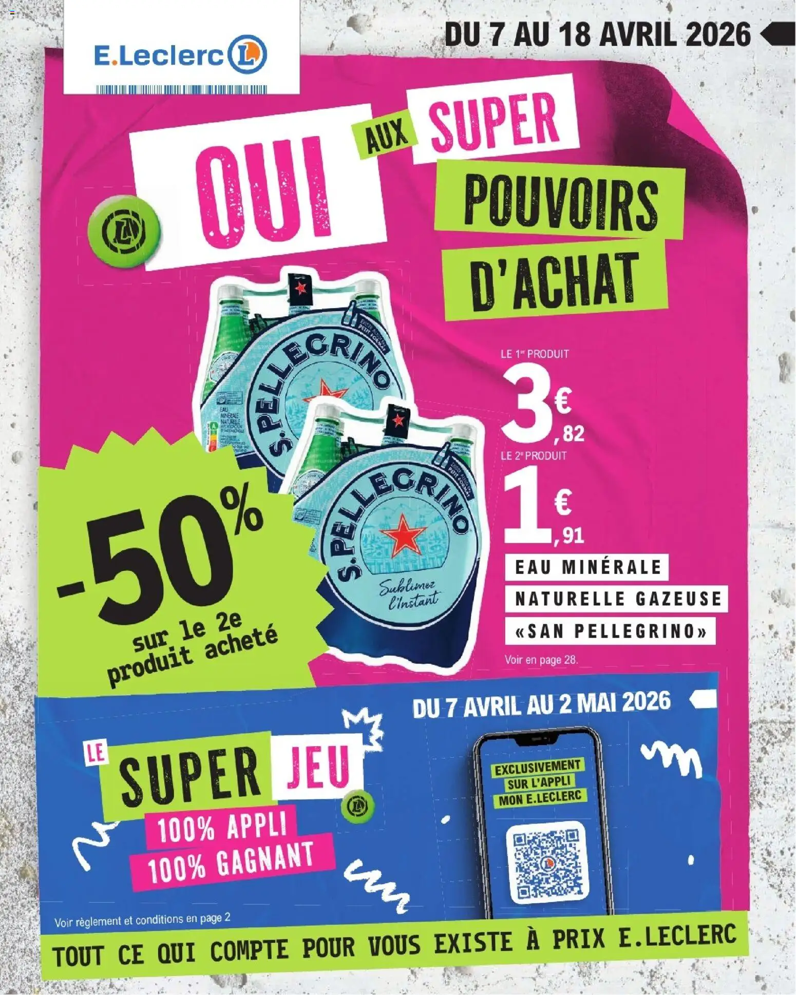 E.Leclerc catalogue de la semaine 15 - page 1 - valable à partir du 07/04/2026