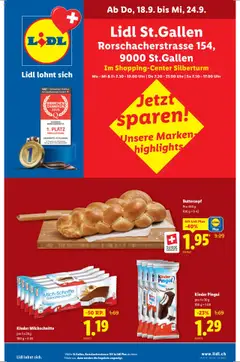 Vorschau Lidl Aktionen St. Gallen gültig ab 18.09.2025