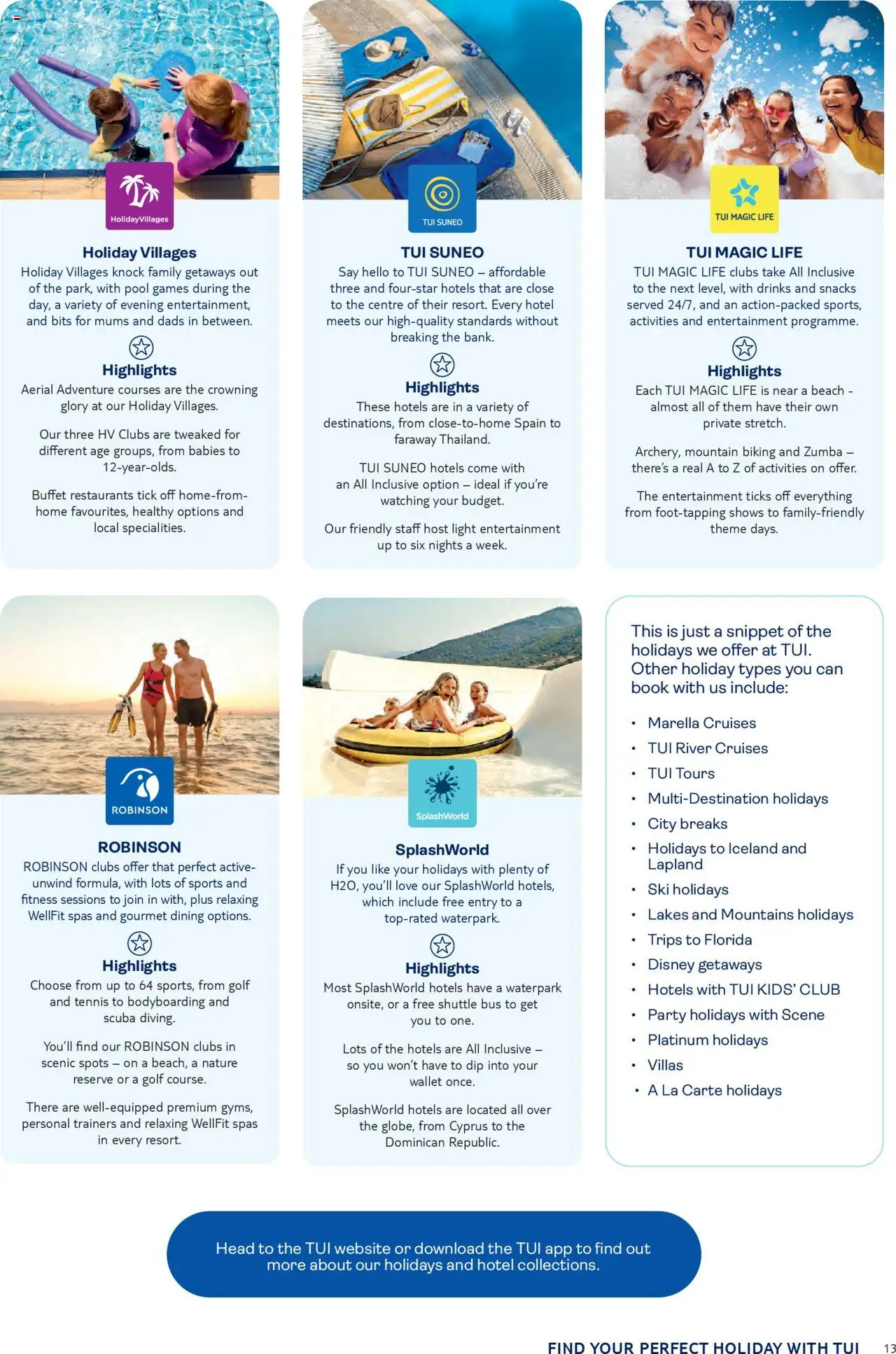 TUI - Best for Families - page 13- valid from 01/05/2025