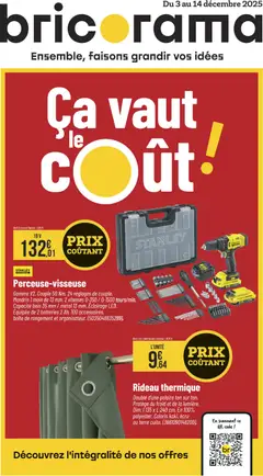 Aperçu Bricorama catalogue Ça vaut le coût en décembre valable à partir du 03/12/2025