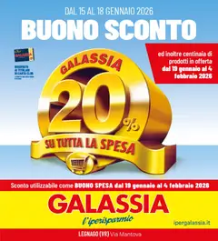 Anteprima Galassia Legnago catalogo valida dal 15/01/2026