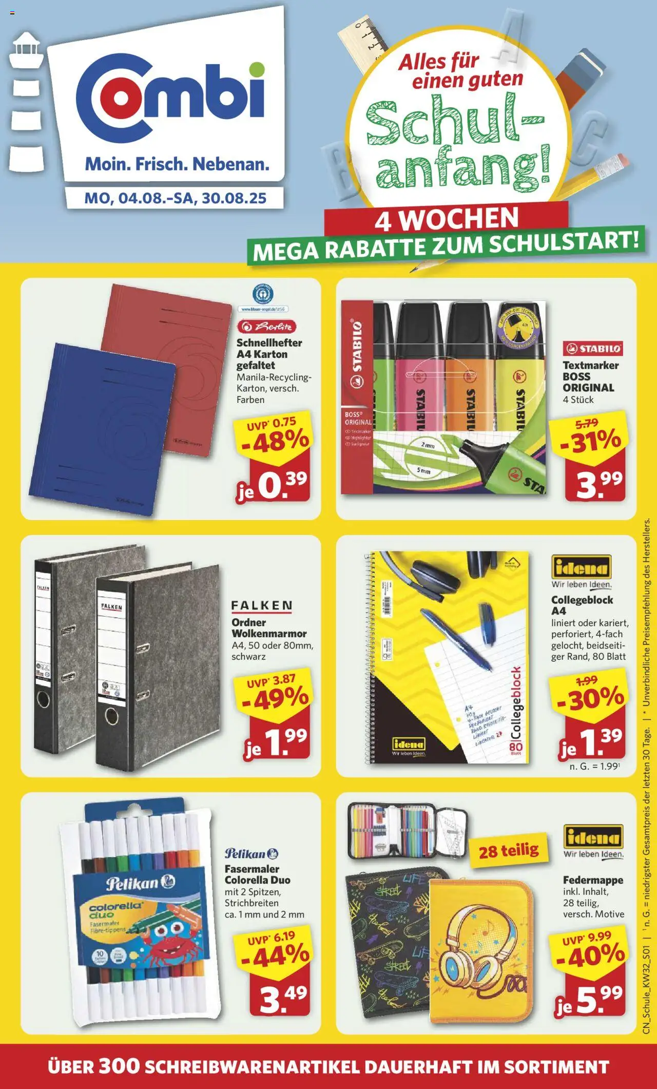 Combi Sonderangebote - Seite 1 - gültig ab 03.08.2025