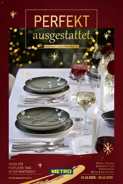 Vorschau Metro Saisonkatalog "Perfekt ausgestattet" gültig ab 01.10.2025