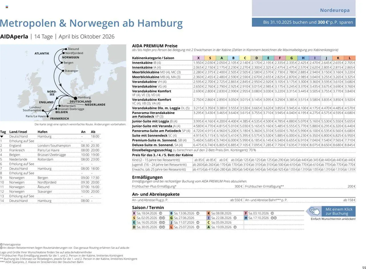 Aida Sommer 2026 - Seite 55 - gültig ab 01.03.2026