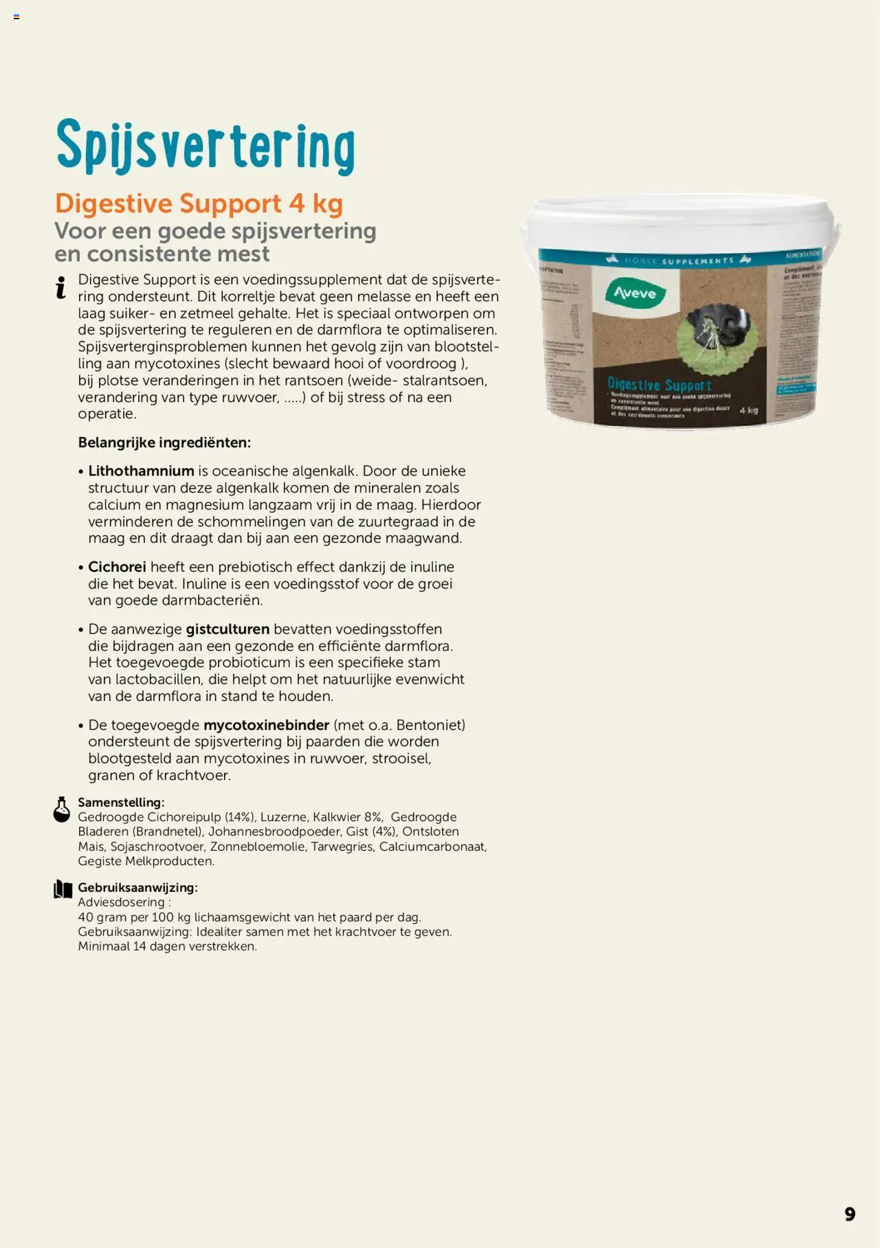 Aveve Paardensupplementen - page 9- valid from 01/06/2023