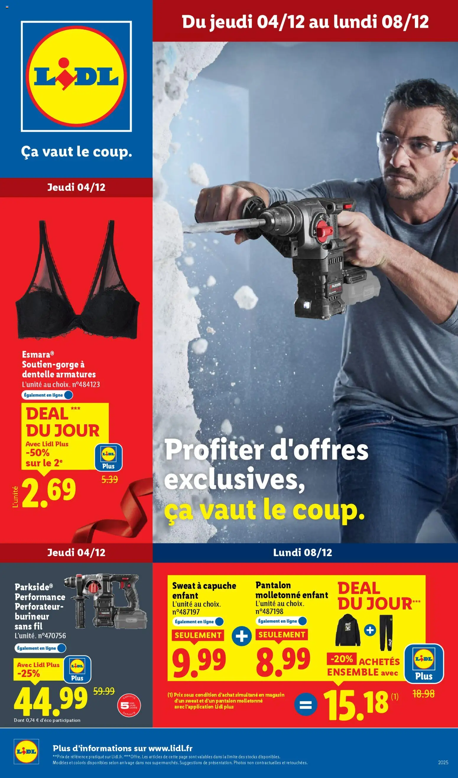 LIDL catalogue les bonnes affaires de la semaine - page 1 - valable à partir du 04/12/2025