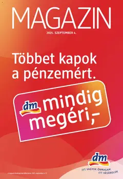 Előnézet DM Drogerie Markt Akciós újság érvényes 2025.09.14.-tól