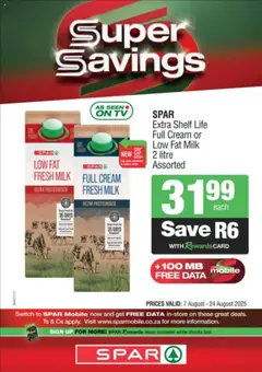 Preview Spar Specials valid from 07/08/2025
