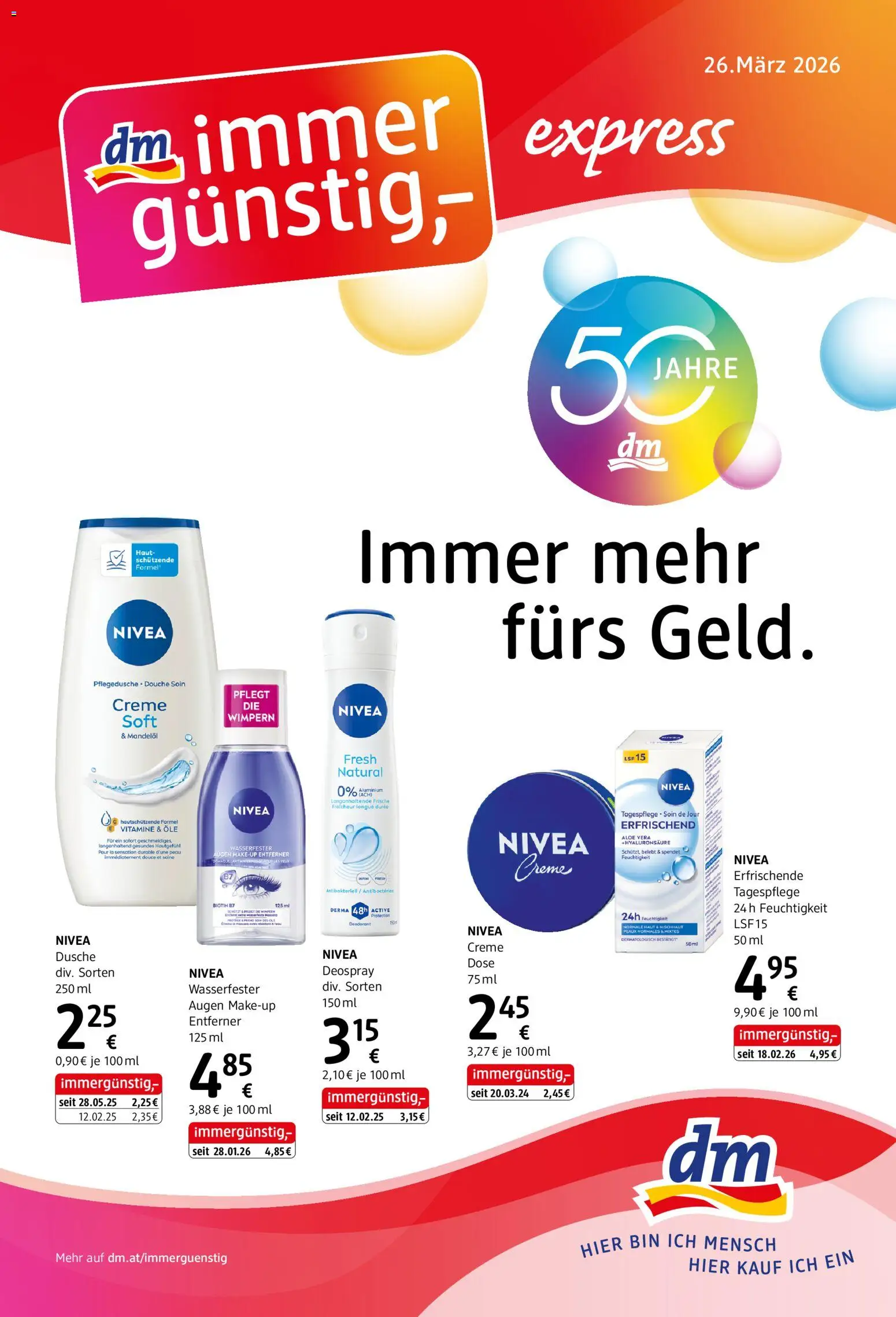 dm drogerie markt Flugblatt April 2026 - Seite 1- gültig ab 26.03.2026