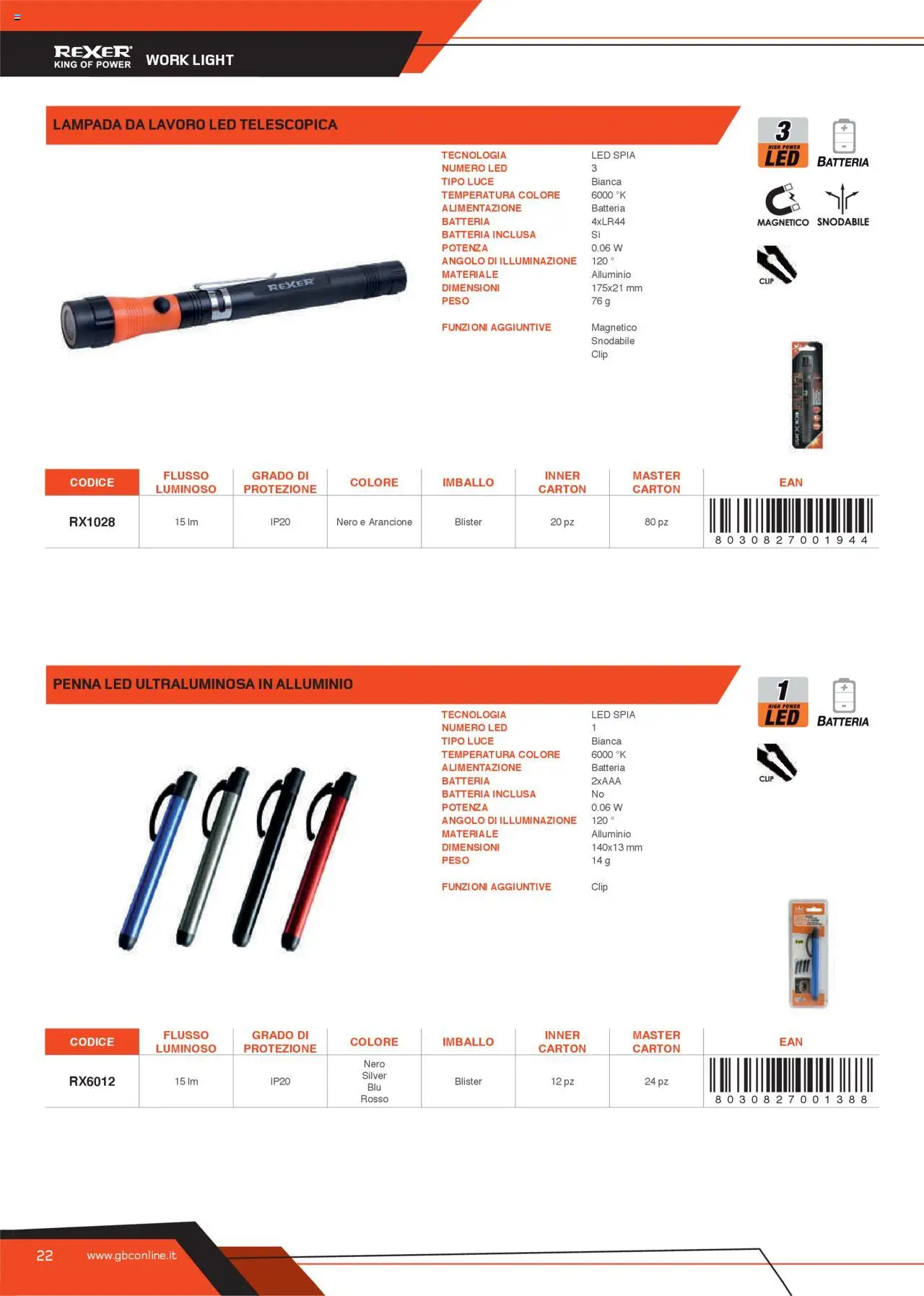 GBC Torce catalogo - pagina 22 - valido dal 31/05/2025