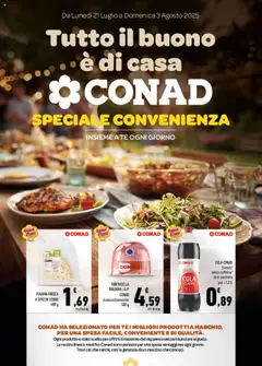 Anteprima Spazio Conad Tutto il buono è di casa catalogo valida dal 21/07/2025