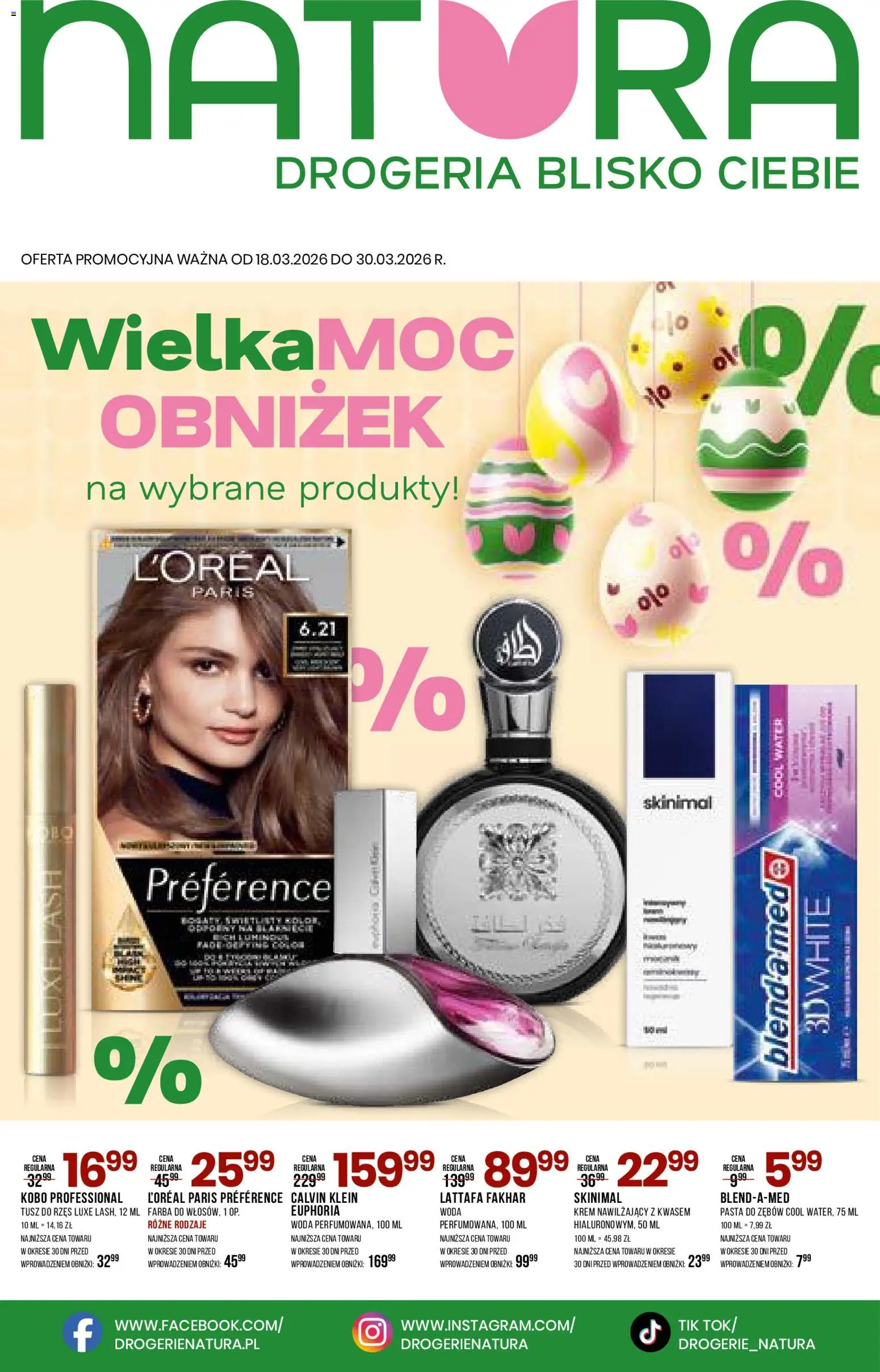 Drogerie Natura gazetka - strona 1- ważny od 18.03.2026