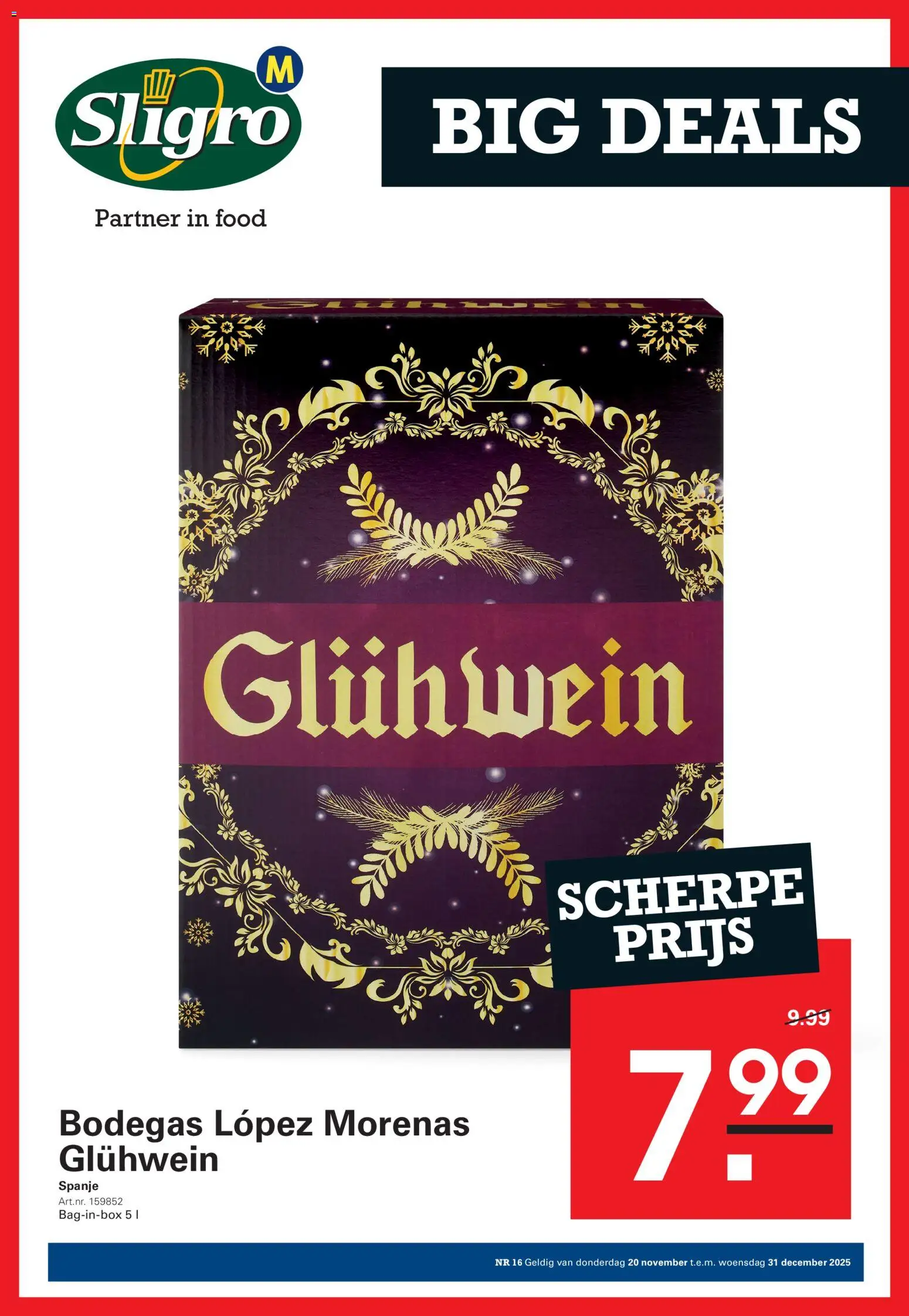 Sligro - M- Bigdeals - pagina 1- geldig vanaf 20/11/2025