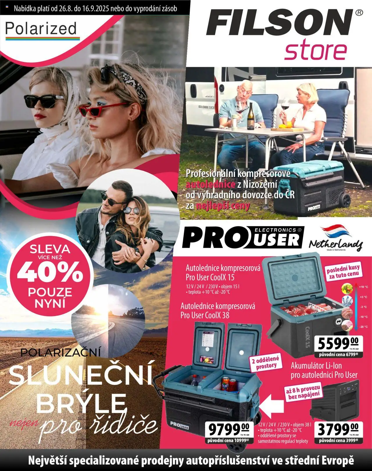 FILSON Store - Konec léta s kvalitním autopříslušenstvím - strana 1- platný od 26.08.2025