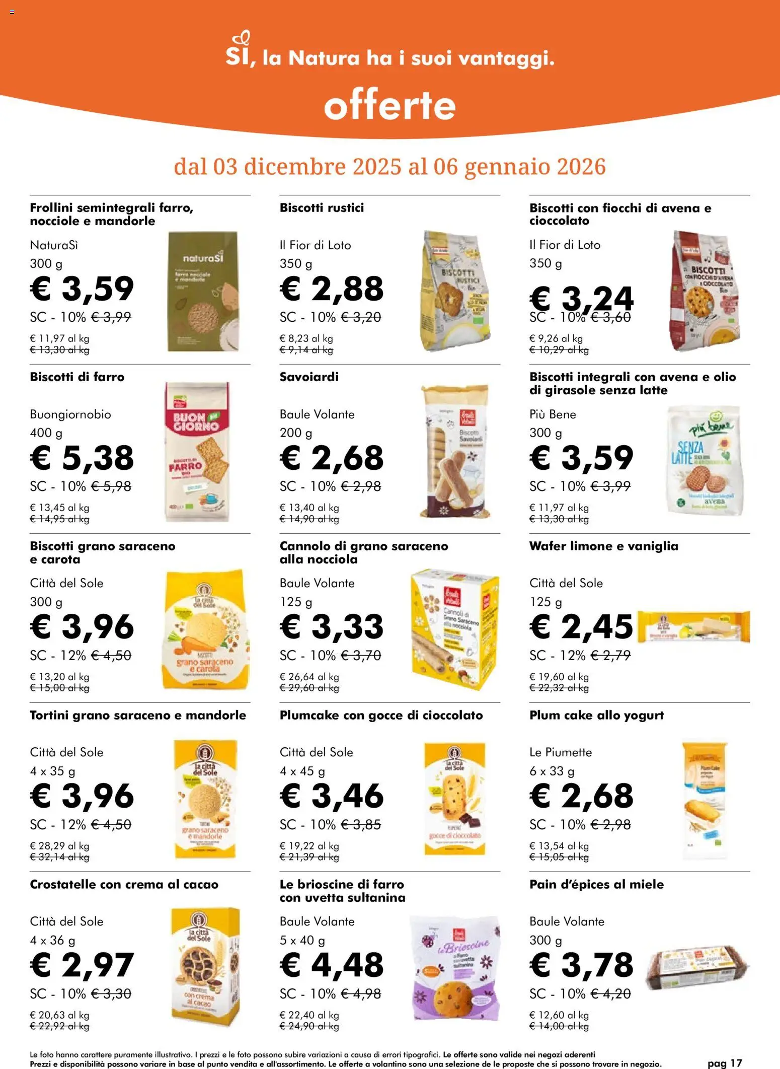 Volantino Natura Sì	 - pagina 17 - valido dal 03/12/2025