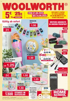 Vorschau Woolworth Schulprospekt gültig ab 20.08.2025