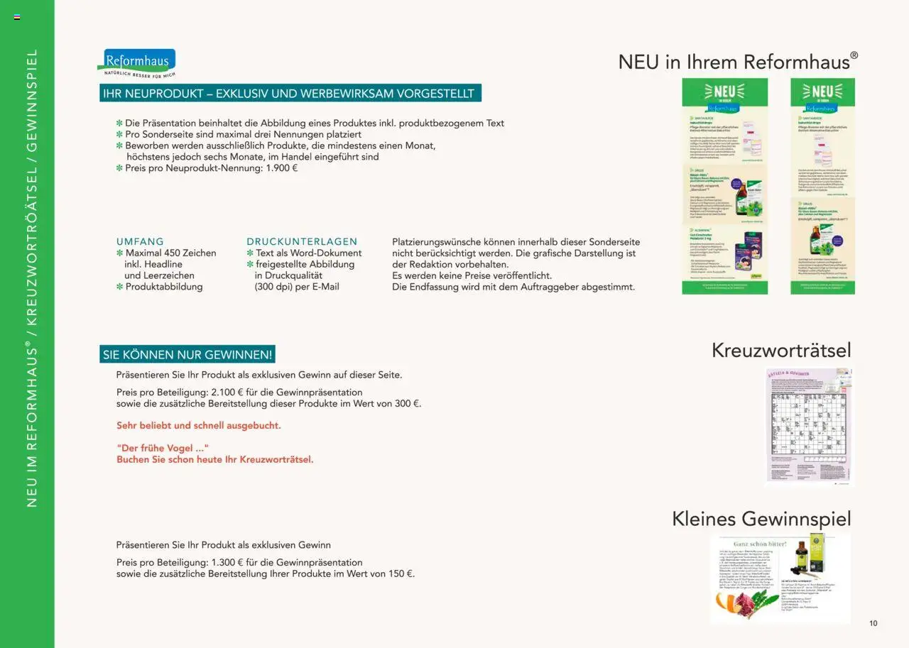 Reformhaus Bacher Themenplan 2025 - Seite 10 - gültig ab 01.01.2025