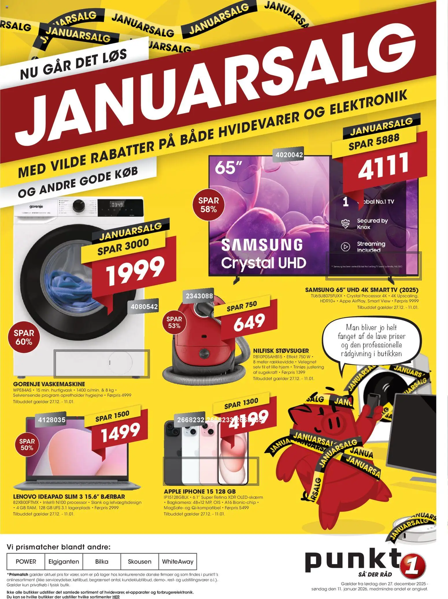 Punkt1 - Tilbudsavis - side 1- gyldig fra 27/12/2025