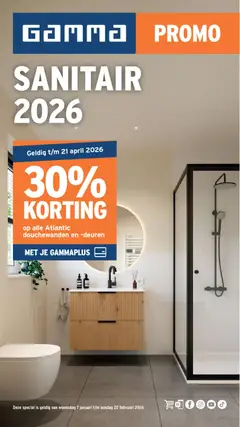 GAMMA - Sanitairspecial geldig vanaf 07/01/2026