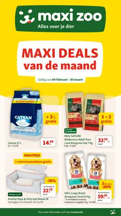 Maxi Zoo folder geldig vanaf 04/02/2026