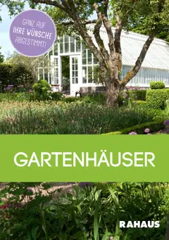 Vorschau Rahaus Prospekt Gartenhäuser gültig ab 01.09.2022