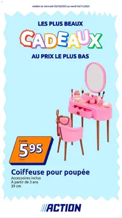 Aperçu Action prospectus valable à partir du 29/10/2025