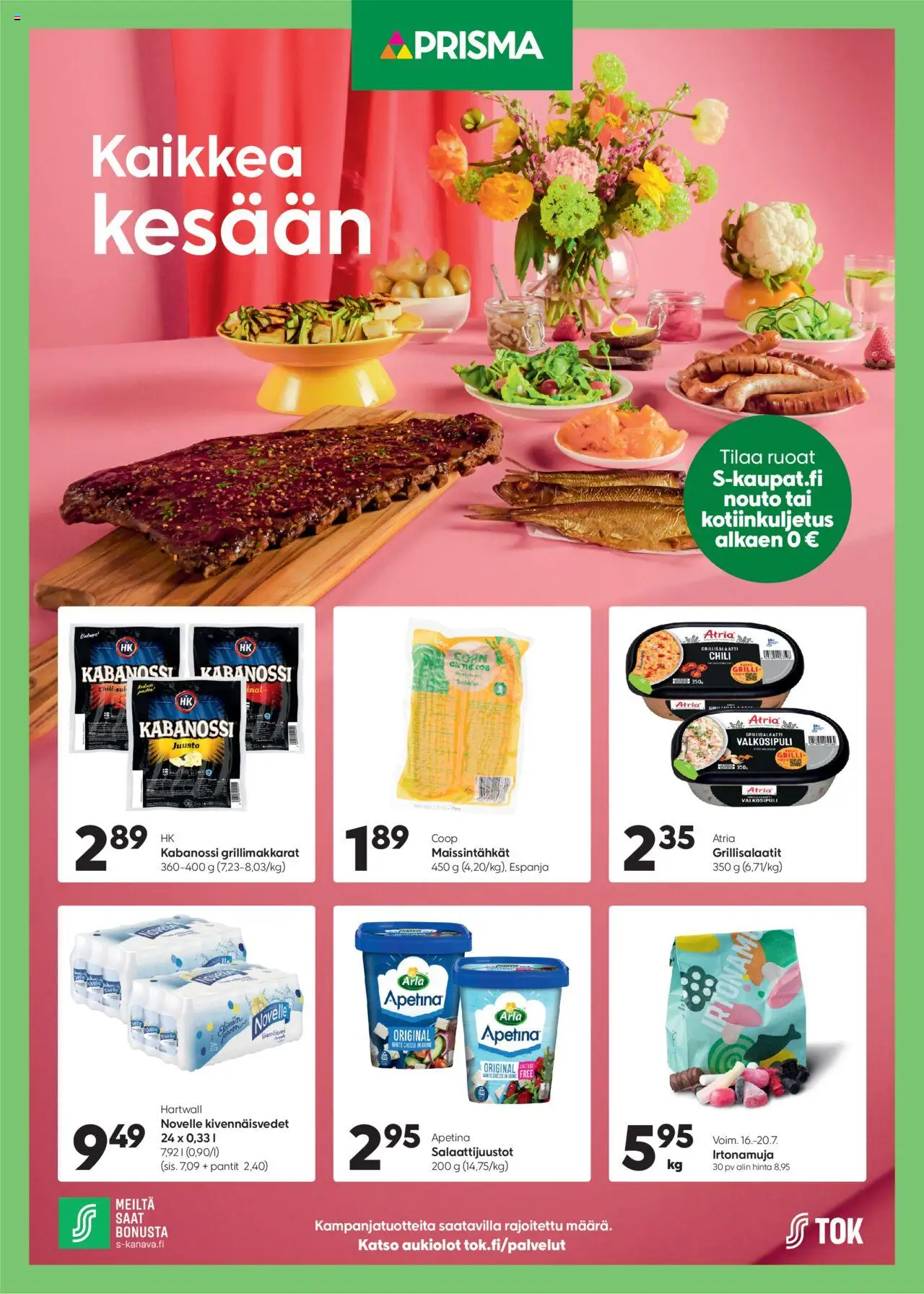 Prisma tarjoukset - Kaikkea kesään - sivu 1- voimassa alkaen 16/07/2025