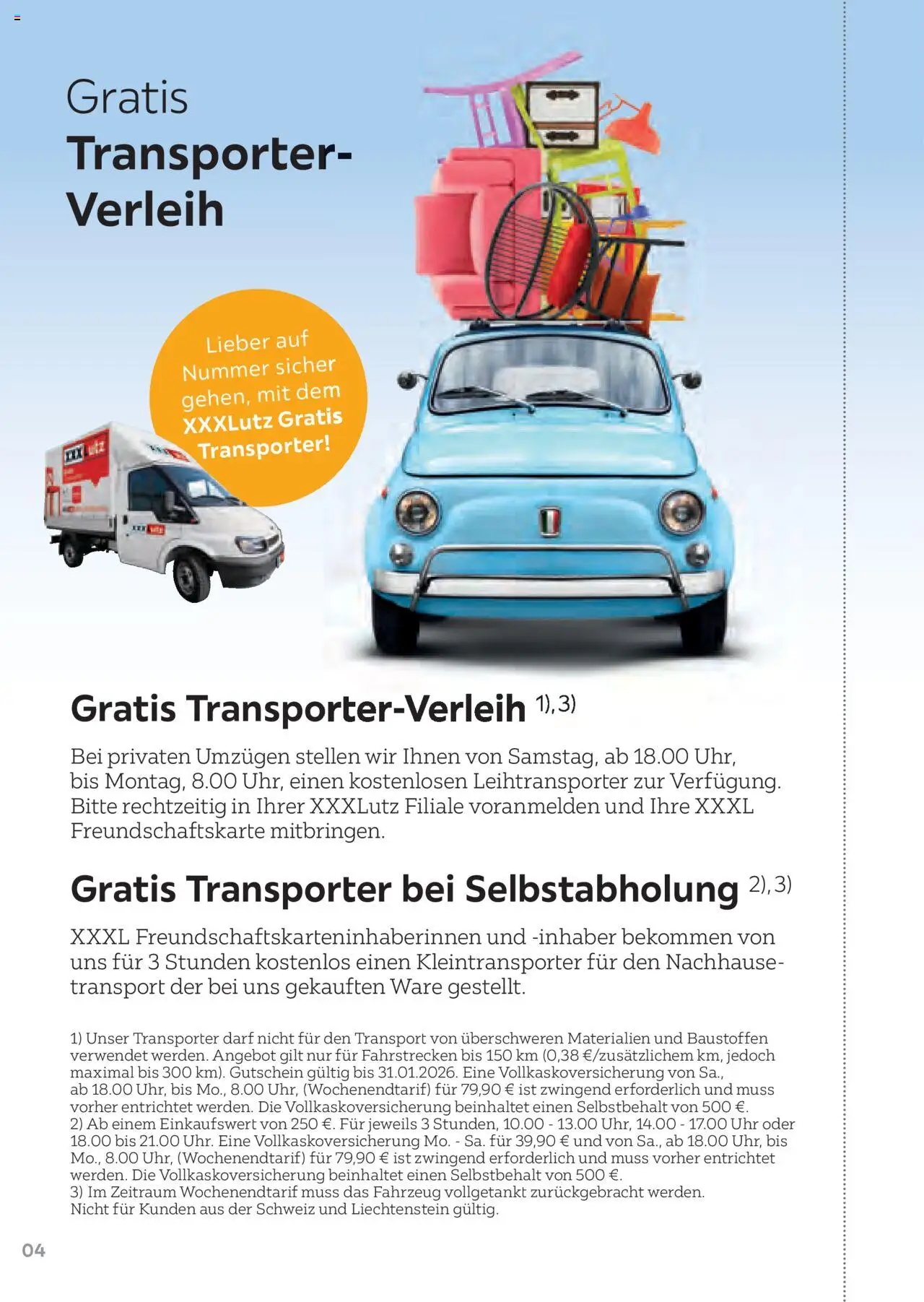 XXXL Lutz Freundschaftskartenjournal - Seite 4 - gültig ab 01.08.2025