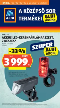 Előnézet Aldi - Középső sor termékei érvényes 2025.09.04.-tól
