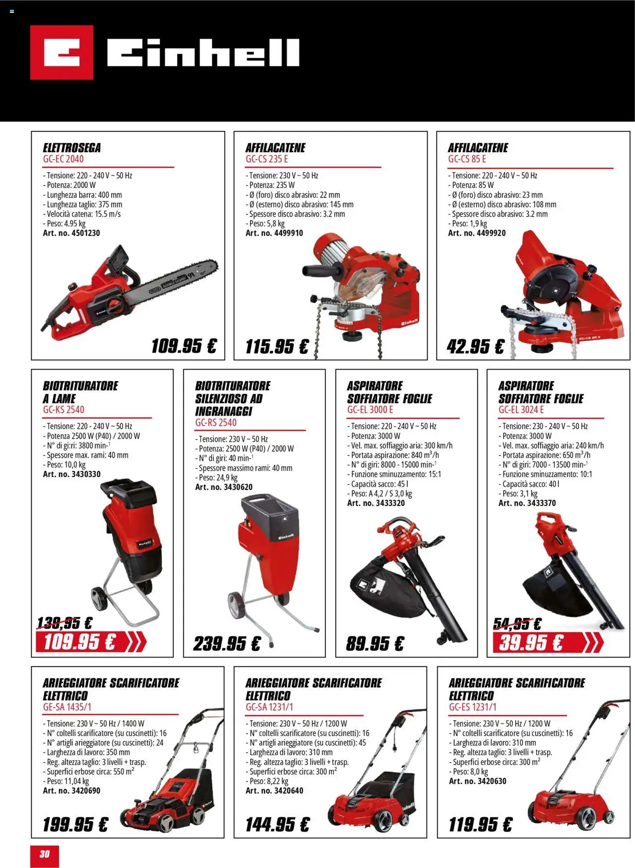 Volantino Einhell	 - pagina 30 - valido dal 01/10/2025