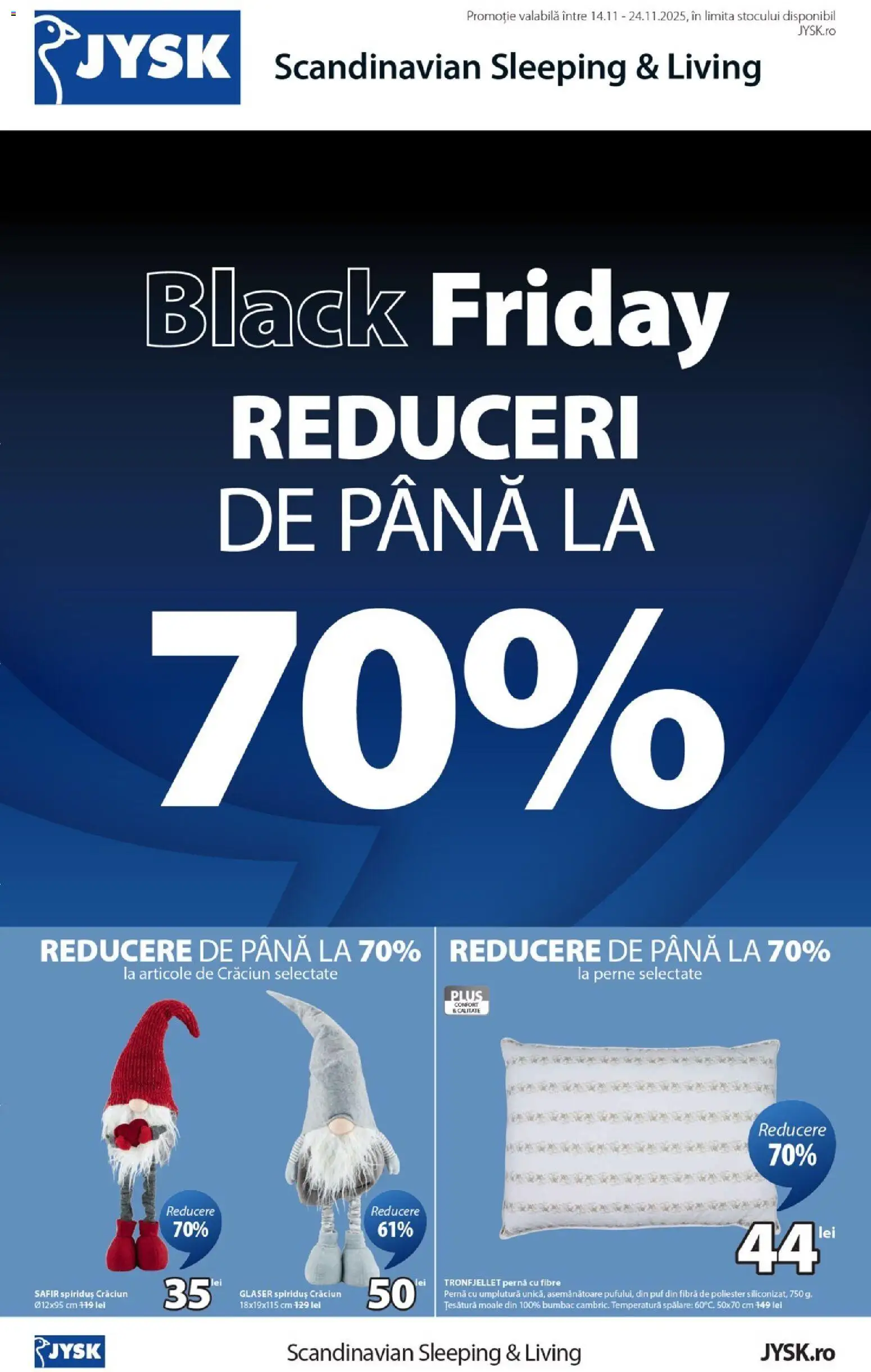 JYSK Black Friday - pagina 1- valabil de la 14.11.2025