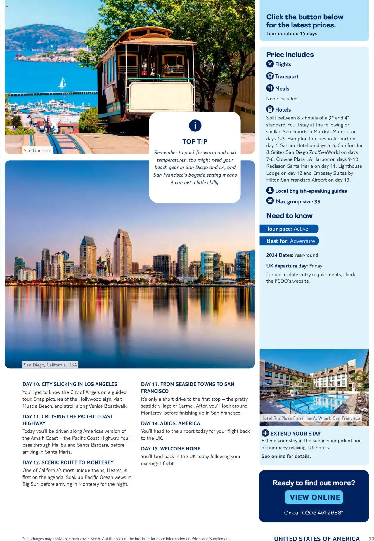 TUI - Worldwide Tours - page 39- valid from 01/05/2024