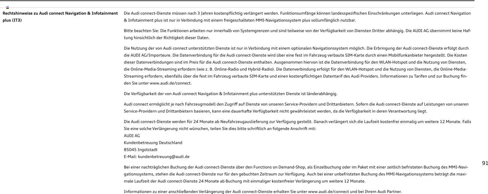 Audi A1 Sportback / A1 allstreet - Seite 91 - gültig ab 28.10.2025