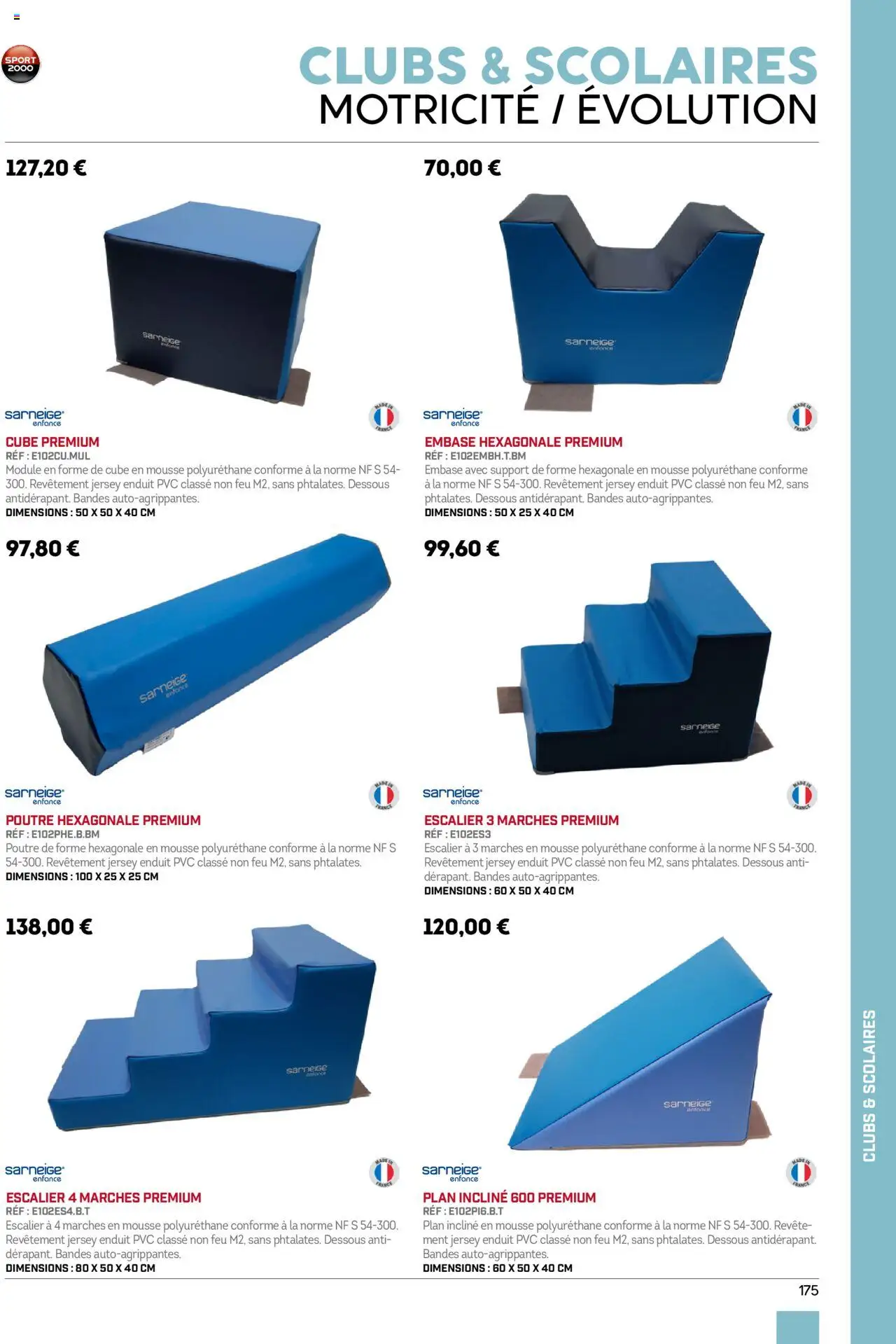Sport 2000 brochure - page 175 - valable à partir du 01/06/2025