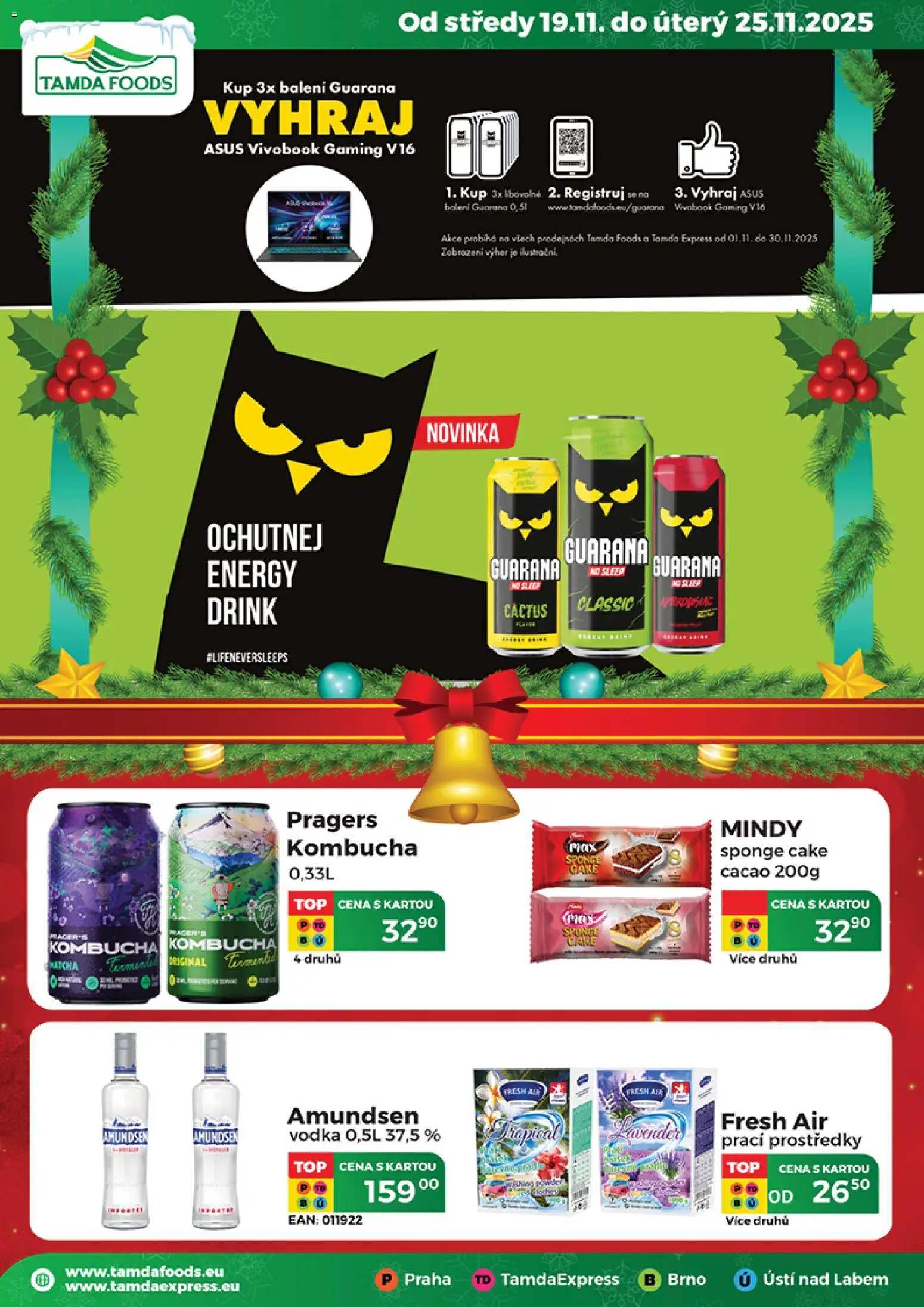 Tamda Foods leták - strana 1- platný od 19.11.2025