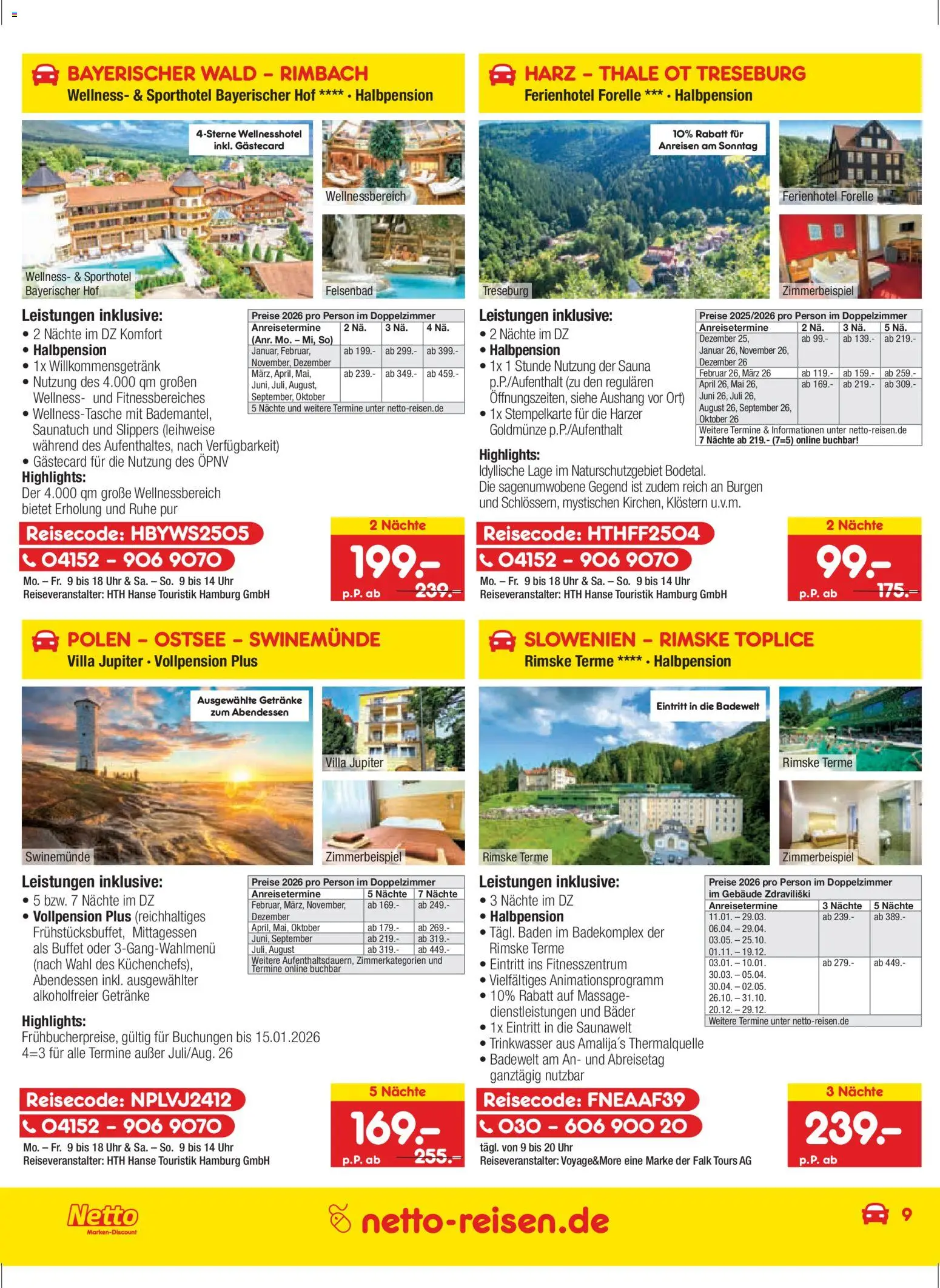 Netto Reisen Prospekt 	 - Seite 9 - gültig ab 27.11.2025