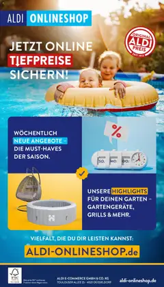 Vorschau Aldi Onlineshop gültig ab 21.07.2025