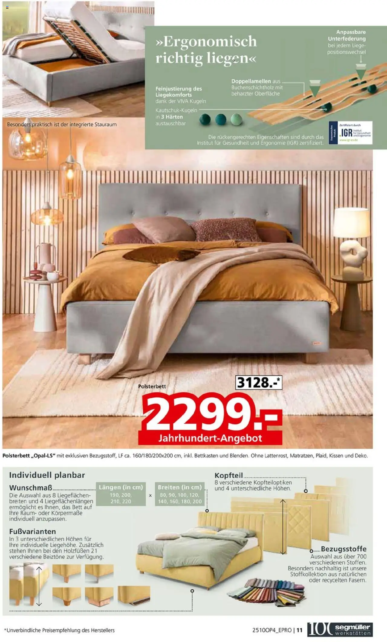 Segmüller Betten gefertigt in Bayern - Seite 11 - gültig ab 17.10.2025
