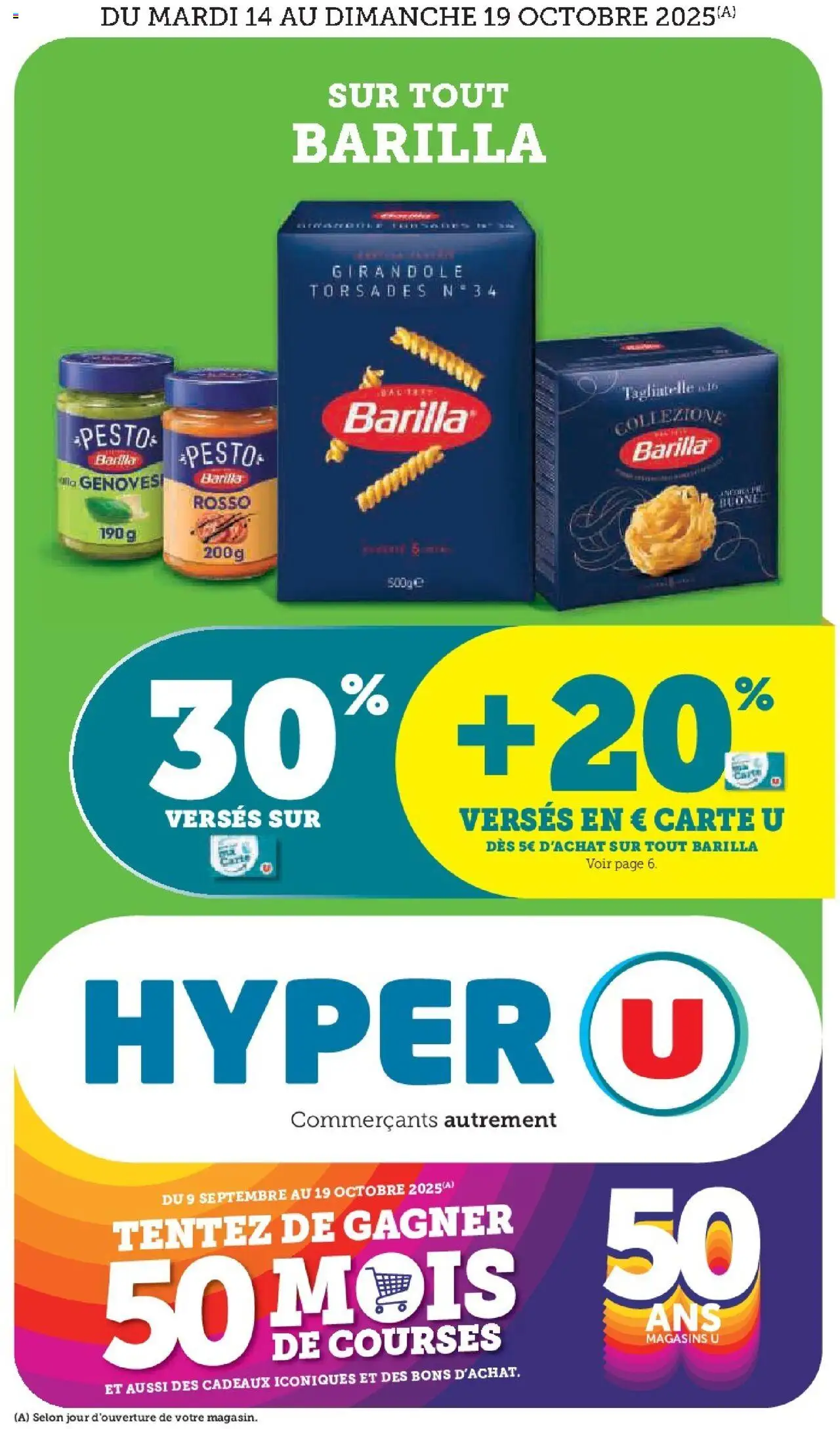 Hyper U - Les prix bas de la semaine - page 1 - valable à partir du 14/10/2025
