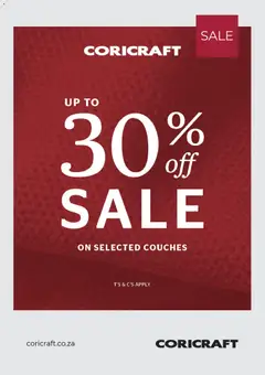 Preview Coricraft Specials valid from 01/01/2026