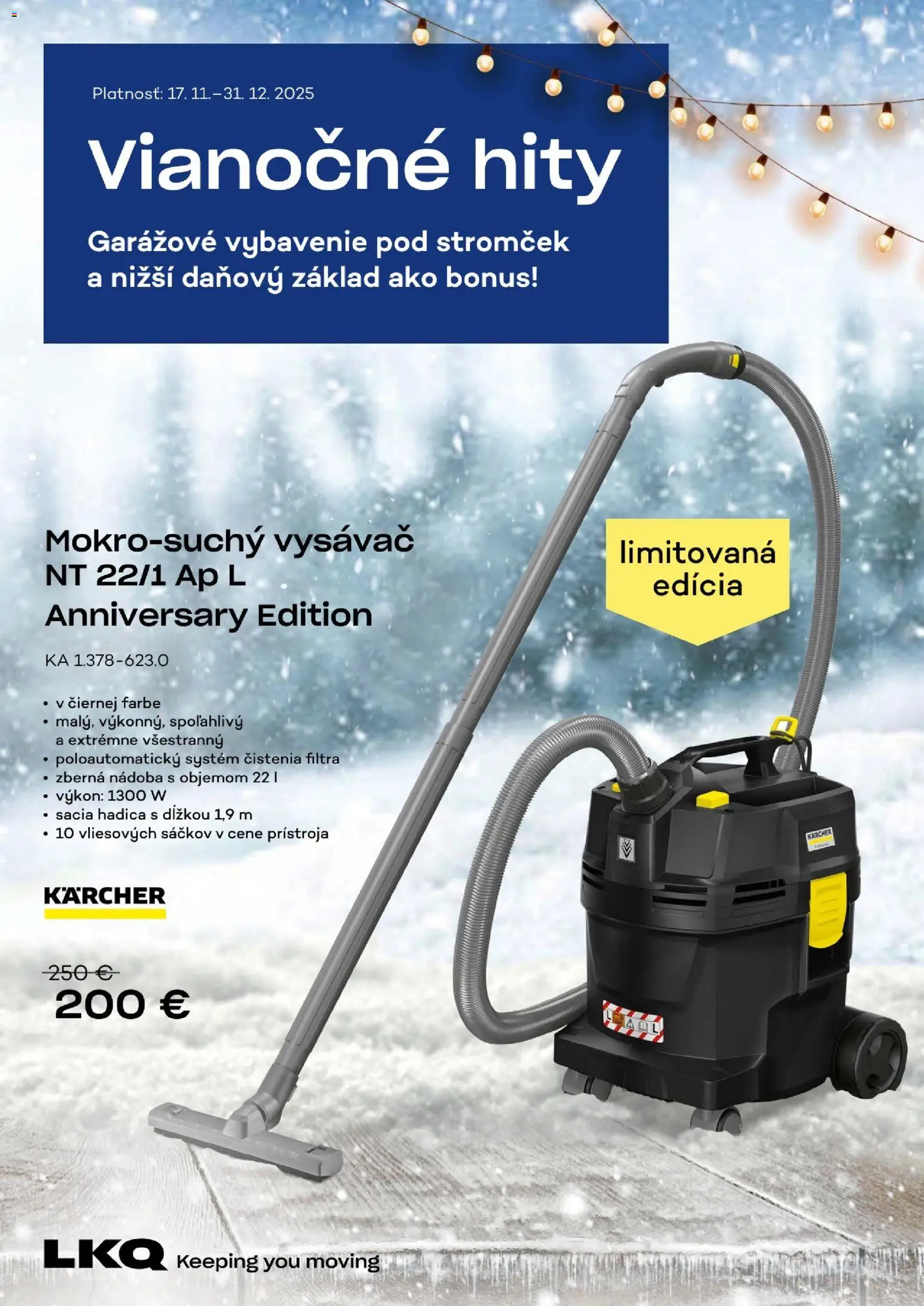 Auto Kelly vianočné hity garážového vybavenia - strana 1- platný od 17.11.2025