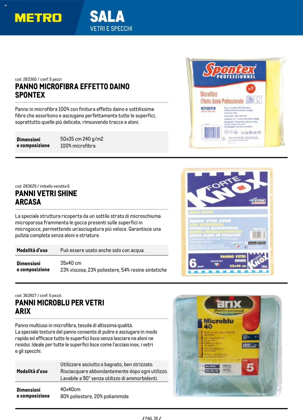 Metro Detergenza Professionale catalogo - pagina 35 - valido dal 11/09/2025