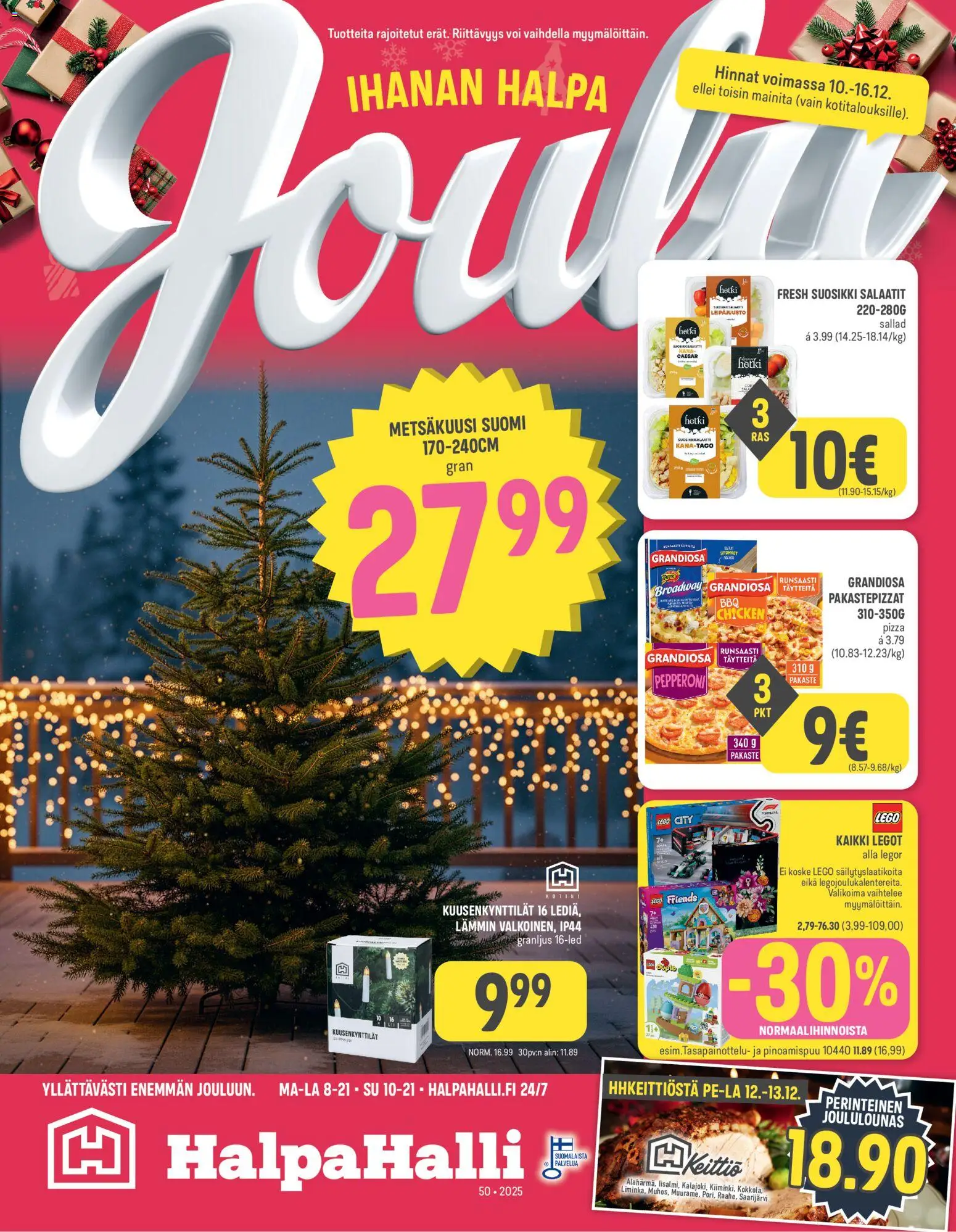 Halpa Halli tarjoukset - sivu 1- voimassa alkaen 10/12/2025